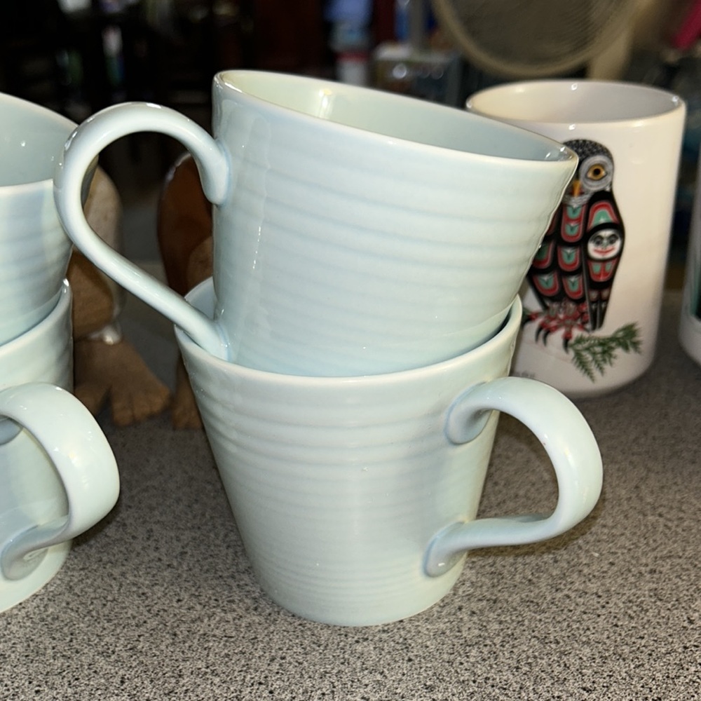 Gordon Ramsay Maze Blue Mugs Set of 6 in gently used condition - Picture 6 of 11